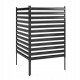 Płot ogrodowy Outsunny 2 panele metalowy czarny 152 cm