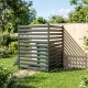 Płot ogrodowy Outsunny 2 panele metalowy czarny 152 cm