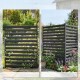 Płot ogrodowy Outsunny 2 panele metalowy czarny 152 cm