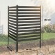 Płot ogrodowy Outsunny 2 panele metalowy czarny 152 cm