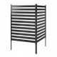 Płot ogrodowy Outsunny 2 panele metalowy czarny 152 cm