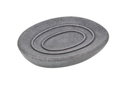 Mydelniczka Wenko Pebble Stone odcienie szarości i srebra tworzywo sztuczne