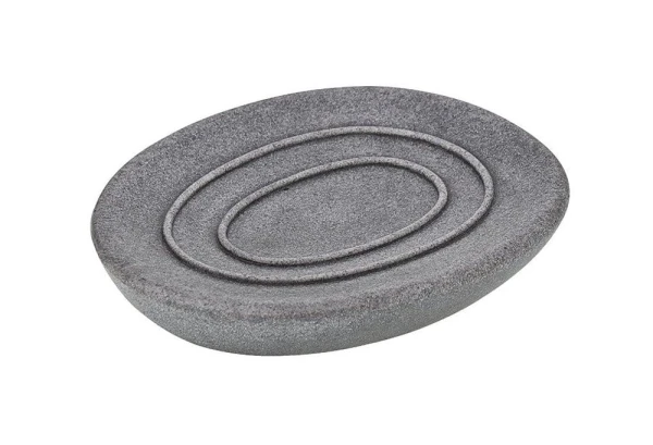 Mydelniczka Wenko Pebble Stone odcienie szarości i srebra tworzywo sztuczne