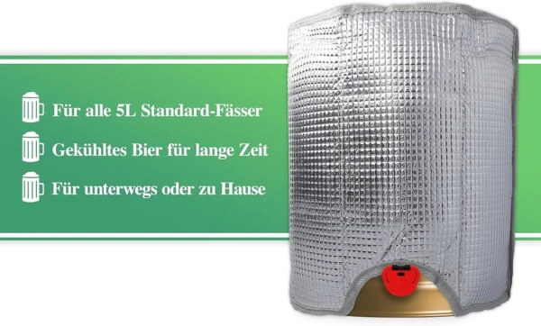 Clauss Cl-60002 00 opaska chłodząca na beczkę piwa o pojemności 5 l