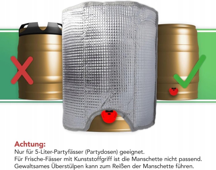 Clauss Cl-60002 00 opaska chłodząca na beczkę piwa o pojemności 5 l