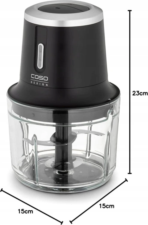 Rozdrabniacz bezprzewodowy Caso Chop&Go 200W czarny
